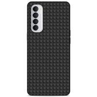 Lopard Oppo Reno 4 Pro Uyumlu Kılıf BloX (8) Baskılı Kılıf Siyah