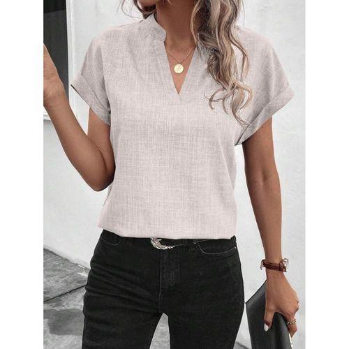 Kadın Kısa Kollu Hakim Yaka Sofya Bluz