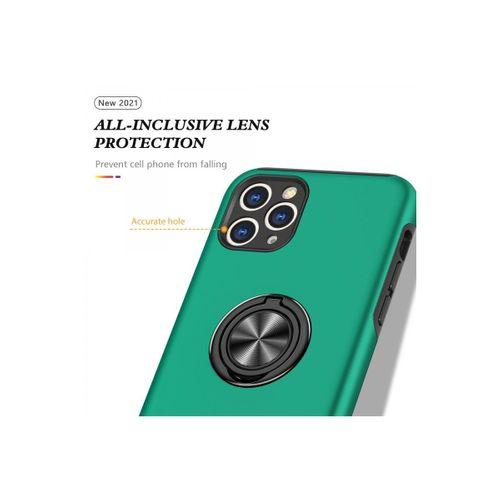 Newface iPhone 11 Pro Max Kılıf Elit Yüzüklü Kapak - Yeşil