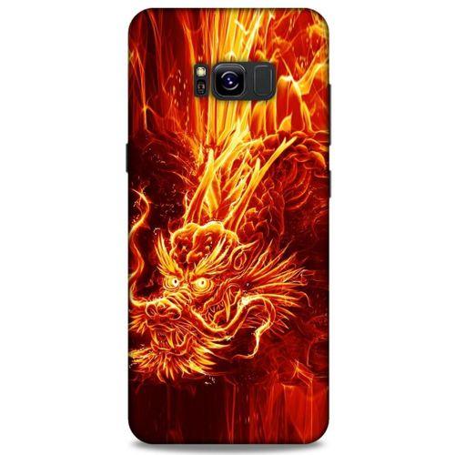 Samsung Galaxy S8 Plus Kılıf Dragons (12) Koruyucu Silikon Ateş Ejderhası