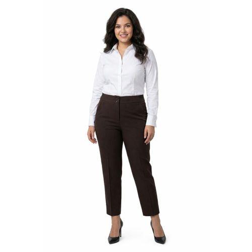 Kadın Kumaş Bilek Pantolon Bel Yarım Lastikli BGL-ST05389