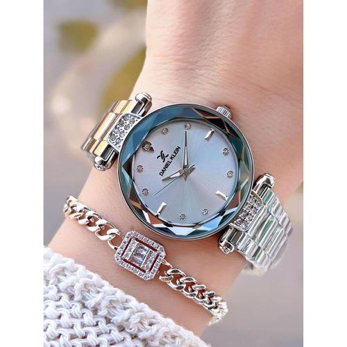 Daniel Klein Çelik Kordonlu 2 Yıl Garantili 3 Atm Suya Dayanıklı Kadın Kol Saati+Bileklik BD.14132.1