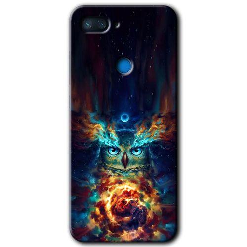 Xiaomi Mi 8 Lite HD Baskılı Kılıf + 9D Tam Ekran Koruyucu - Ballı Baykuş