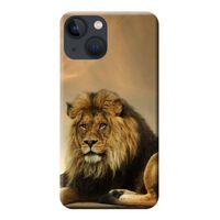 iPhone 13 Mini Uyumlu Kılıf Kral Aslan Baskılı Esnek TPU Silikon