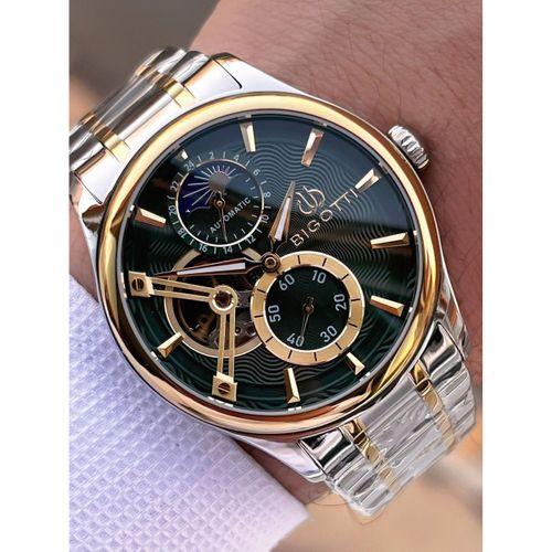 Bigotti Otomatik Ve Kurmalı Çelik Karatma Ve Renk Atma Yapmaz 5 Atm Erkek Kol Saati EBG.10683.4