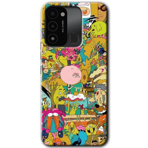 Tecno Spark 8C Kılıf HD Desen Baskılı Arka Kapak - Süper Çizgi Kahramanlar 2