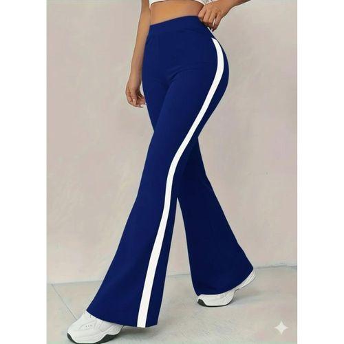 Kadın Yüksek Bel İspanyol Paçalı Yanlardan şerit Detaylı Dalgıç Tayt Pantolon