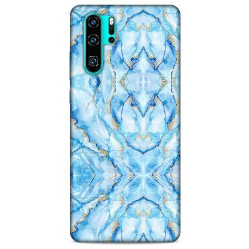 Mermer Desenli (33) Tema Hybrid Kılıf Bebek Mavisi Huawei P30 Pro Kılıf