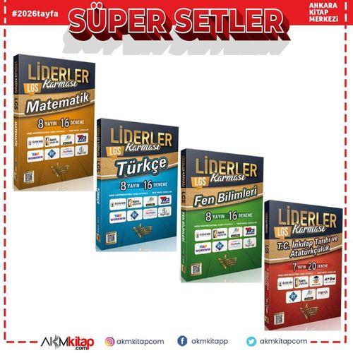 Liderler Karması 8. Sınıf LGS Deneme Seti 4 Kitap