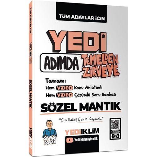 Yedi Adımda Temelden Zirveye Sözel Mantık Video Konu Anlatımlı Video Çözümlü Soru Bankası Yediiklim Yayınları