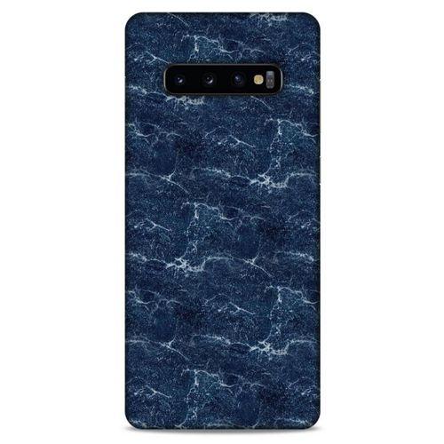 Mermer Desenli (15) Tema Antişok Kılıf Lacivert Samsung Galaxy S10 Plus Kılıf