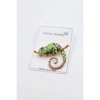 Bukalemun Broş - Yeşil