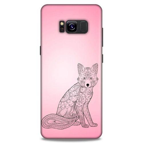 Lopard Samsung Galaxy S8 Uyumlu Kılıf Tattoo's (42) Rugged Armor Kılıf Pembe Dövme