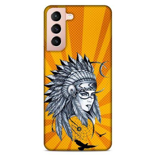 Lopard Samsung Galaxy S21 Uyumlu Kılıf Tattoo's (45) Liquid Air Kılıf Kızılderili Dövmesi