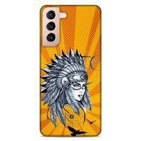 Lopard Samsung Galaxy S21 Uyumlu Kılıf Tattoo's (45) Liquid Air Kılıf Kızılderili Dövmesi