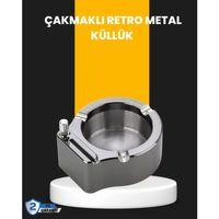 Yuvarlak Çakmaklı Küllük Dayanıklı Metal Yapı