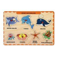Ca Games Ahşap Puzzle Deniz Hayvanları 19X29