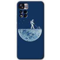 Xiaomi Redmi Note 11 Pro Plus 5G HD Baskılı Kılıf + 9D Tam Ekran Koruyucu - Uzay İşçisi