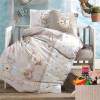 BEBEK NEVRESİM TAKIMI LITTLE BEAR V1 BEJ