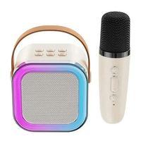 Taşınabilir Bluetooth Karaoke Hoparlör Kablosuz Mikrofon