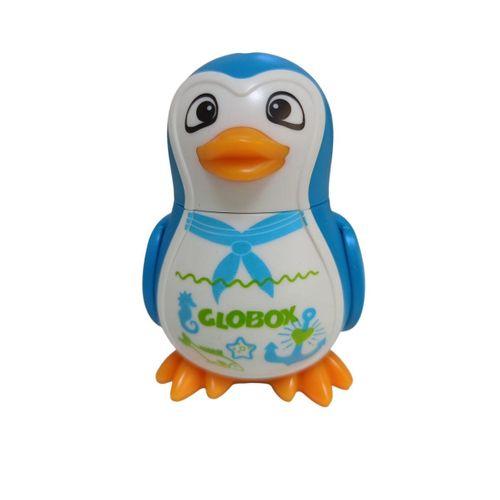 GLOBOX KALEMTRAŞ+SİLGİ (PENGUEN) ( Mavi )