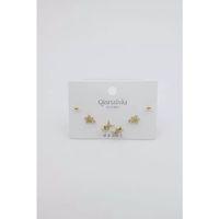 Çoklu Set Küpe - Altın