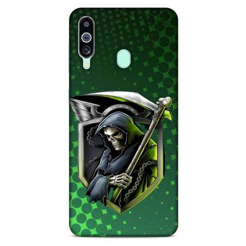 Samsung Galaxy M40 Uyumlu Kılıf Motorsiklet (29) Arka Koruma Kılıfı Kurukafa