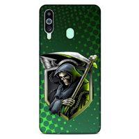 Samsung Galaxy M40 Uyumlu Kılıf Motorsiklet (29) Arka Koruma Kılıfı Kurukafa