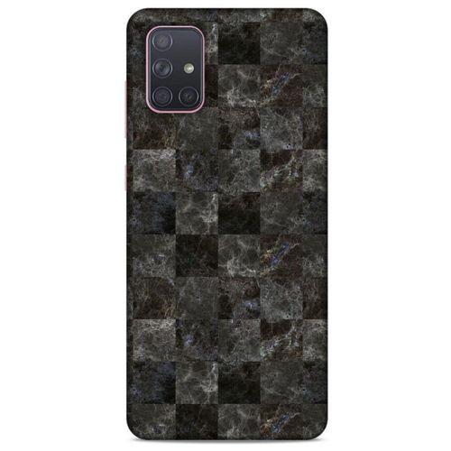 Mermer Desenli (47) Tema Crystal Flex Kılıf Zeytin Samsung Galaxy A71 Kılıf