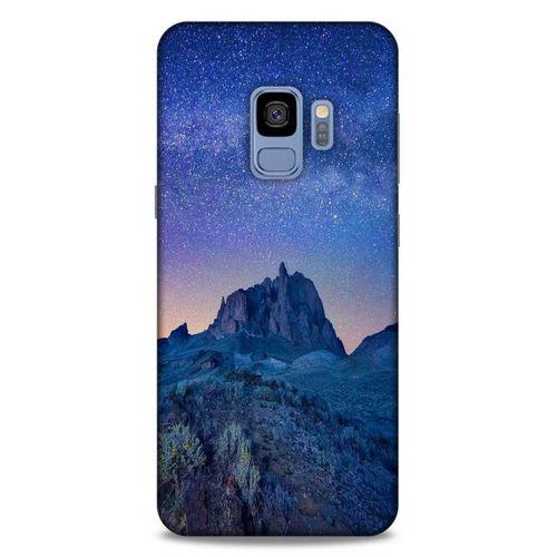 Lopard Samsung Galaxy S9 Uyumlu Kılıf Gece'S (40) Fit Silikon Kılıf Mavi Gece