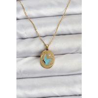 316L Çelik Zincir Gold Renk Kelebek Figür Kadın Kolye