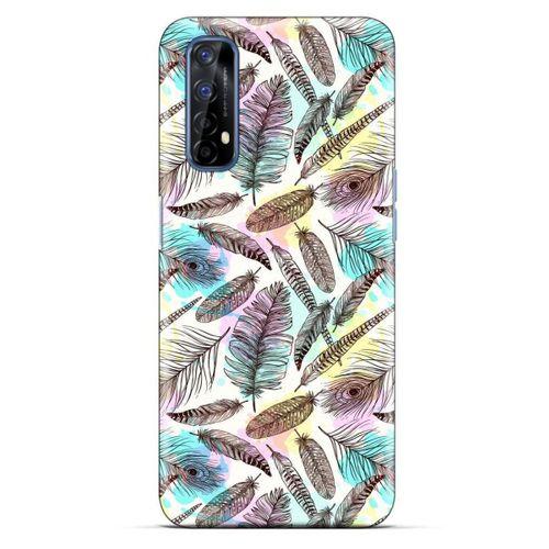 Oppo Realme 7 Kılıf Desenli Özel Seri Tüyler (2) Kabı