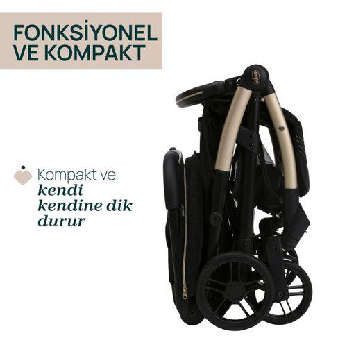 Chicco Chicco Goody XPlus Bebek Arabası Black Re Lux
