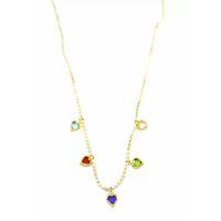 Ezme Zincir Charm Kolye - Altın