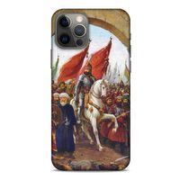 Apple iPhone 13 Pro Uyumlu Kılıf Ottoman (40) Fit Silikon Kılıf İstanbul'un Fethi