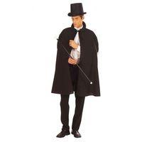 Siyah Sihirbaz Pelerini Ve Sihirbaz Şapkası Yetişkin Boy