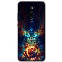 Potkal Hediye Fabrikası Xiaomi Mi 9T Kılıf HD Desen Baskılı Arka Kapak - Ballı Baykuş