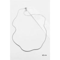 Yılan Zincir Kolye - 60cm - Gümüş