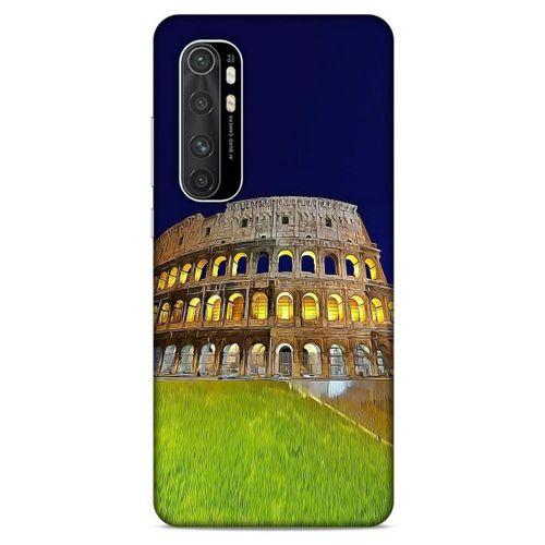 Xiaomi Mi Note 10 Lite Kılıf Dünya Mimarisi (24) Darbe Emici Kılıf Kolezyum Roma
