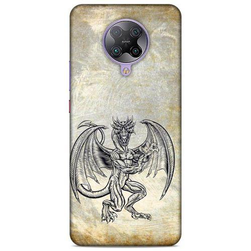 Lopard Xiaomi Poco F2 Pro Uyumlu Kılıf Tattoo's (30) Silicone Case Şeytan Ejderha