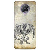 Lopard Xiaomi Poco F2 Pro Uyumlu Kılıf Tattoo's (30) Silicone Case Şeytan Ejderha