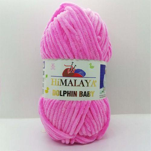 Himalaya Dolphin Baby Kadife Örgü İpi 80309 - Pembe