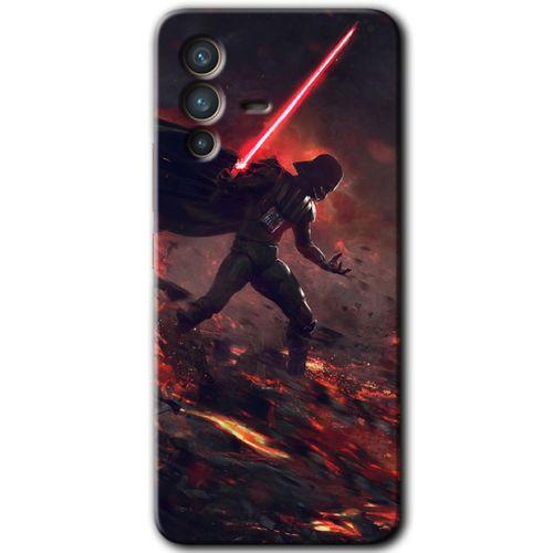 Potkal Hediye Fabrikası Vivo V23 5G Kılıf HD Desen Baskılı Arka Kapak - Darh Vader Wars