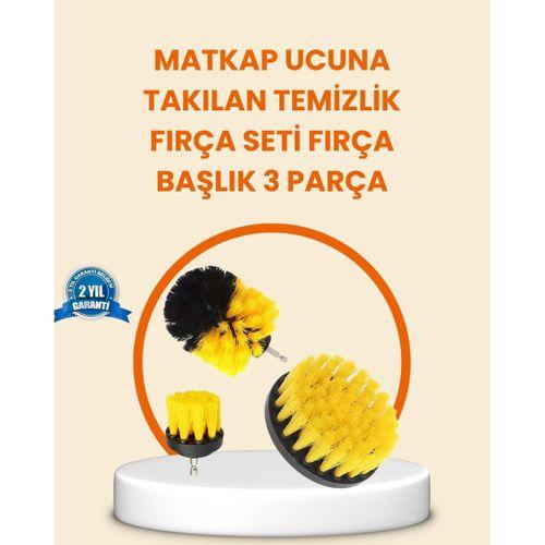 Matkap Ucu Fırça Seti Halı Fayans Zemin Temizliği
