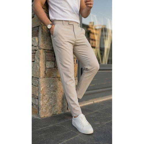 Erkek Slim Fit Dilli Kumaş Pantolon