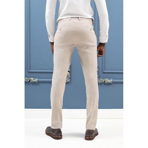 Regular Fit Beli İplikli Yan Cepli Astarsız Kışlık Kumaş Pantolon