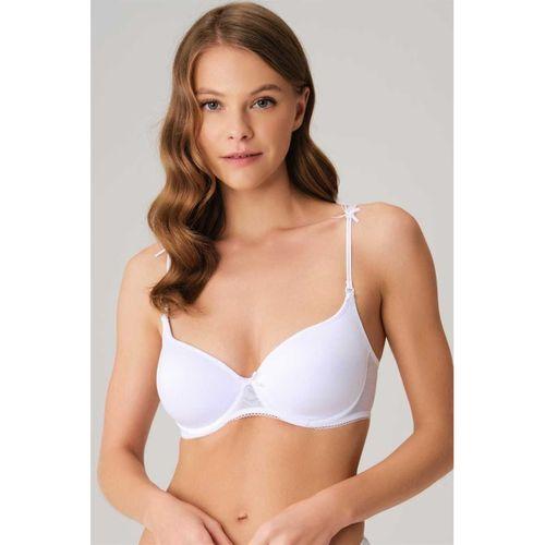 Kadın Balenli Desteksiz Dolgusuz Askıları Çıkabilen Yumuşak Süngerli Günlük Klasik T-shirt Sütyeni