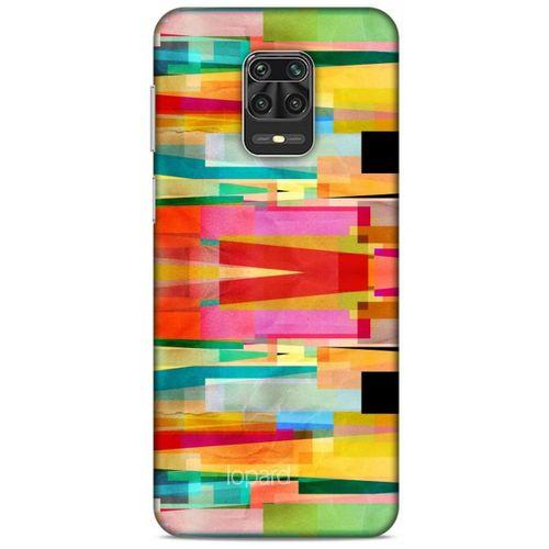 Xiaomi Redmi Note 9S Kılıf Pastel Renkler (21) Koruyucu Kapak Yeşil Kırmızı