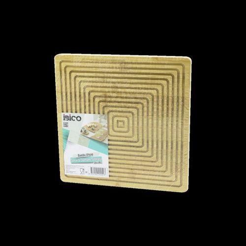 Bambu Servis ve Sunum Tahtası 28x28 cm (Çift Taraflı)