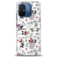 Xiaomi Redmi 12C Kılıf HD Baskılı Kılıf - Mickey Şehirde + Tam Ekran Koruyucu